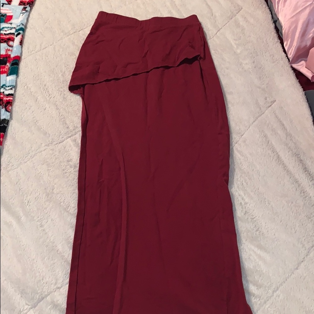 Red skirt